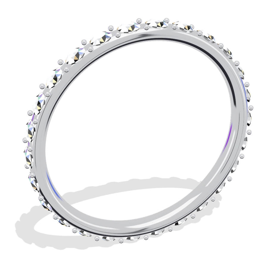 Diamond eternity band in white gold