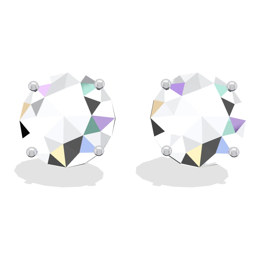 Pair of diamond stud earrings